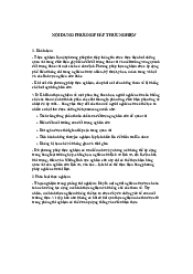 Nội dung phương pháp thực nghiệm nghiên cứu Khoa học xã hội và nhân văn | Trường Đại học Sư phạm Hà Nội