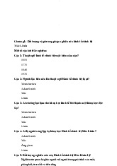 Câu hỏi trắc nghiệm tham khảo - Kinh tế chính trị Mác Lênin | Trường Đại học Kinh tế, Đại học Quốc gia Hà Nội