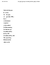 Ôn tập Ngữ pháp Tiếng Anh - Đề cương ôn thi cho lớp tiếng Anh môn English Studies| Trường Đại học Thăng Long