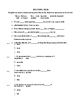 Đề cương ôn tập môn Tiếng anh | Trường Đại học Kiến trúc Đà Nẵng