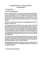 Đề cương môn pháp luật đại cương- Trường Đại học bách khoa - Đại học đà nẵng
