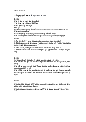 Tổng hợp đề thi  - Triết học Mác Lenin | Đại học Kinh Tế Quốc Dân