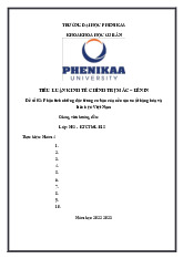Phân tích những đặc trưng cơ bản của nền sản xuất hàng hóa và liên hệ ở Việt Nam |  Bài tiểu luận học phần Kinh tế chính trị Mác - Lênin