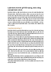 Luật hành chính là gì? Đối tượng, chức năng của luật hành chính