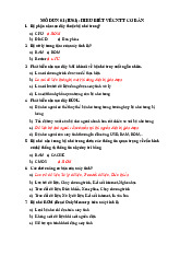 Câu hỏi trắc nghiệm và đáp án môn Nhập môn công nghệ thông tin | Đại học Công nghiệp Thực phẩm Thành phố Hồ Chí Minh