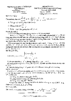 Đề khảo sát Toán thi vào 10 năm 2019 – 2020 phòng GD&ĐT Đan Phượng – Hà Nội