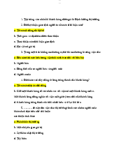 Marketing căn bản Chương 1 - Quản trị dự án | Đại học Mở Thành phố Hồ Chí Minh