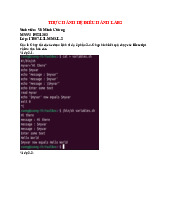Lab2 HỆ ĐIỀU HÀNH - this. Môn Nguyên lý hệ điều hành | Đại học Trường Đại học Công nghệ thông tin, Đại học Quốc gia Thành phố Hồ Chí Minh.