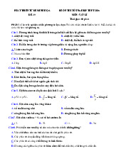 Đề thi thử tốt nghiệp THPT 2025 môn Vật lí bám sát đề minh họa - Đề 39