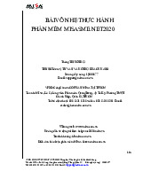 Thực hành phần mềm misasme.net2020 môn Hệ thống Thông tin trong Kế toán| Học viện Công Nghệ Bưu Chính Viễn Thông