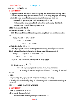 Đề cương ôn tập hóa học đại cương