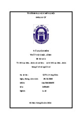 Triết học Mác - Lênin và vai trò của Triết học Mác - Lênin trong đời sống xã hội | Tiểu luận môn Triết học Mác - Lênin | Trường đại học Mở Hà Nội