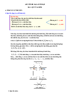 Phân dạng và bài tập đại số tổ hợp