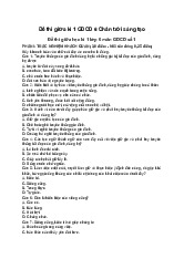 Đề thi giữa kì 1 Giáo Dục Công Dân 6 Chân trời sáng tạo