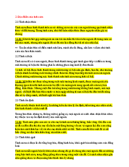 Lý thuyết tâm lý học đại cương "Đặc điểm của tình cảm và cách phân loại tình cảm"