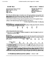 Đề thi kết thúc học phần môn Xác suất thống kê| Trường Đại học Ngoại Thương