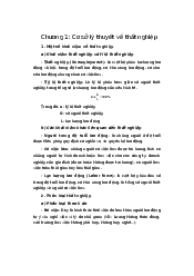 Tài liệu chương 1: Cơ sở lý thuyết về thất nghiệp môn Kinh tế vi mô