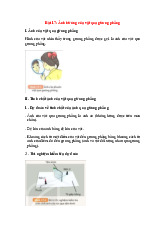 Bài 17 ảnh của vật qua gương phẳng môn Cơ sở vật lý cho tin học | Học viện Nông nghiệp Việt Nam