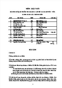 Bài thu hoạch môn Luật sư | Trường Đại học Luật Hà Nội