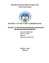 Sự  biến đổi của gia đình Việt Nam và phương hướng xây dựng, phát triển gia đình Việt Nam | Tiểu luận môn Chủ nghĩa xã hội Neu