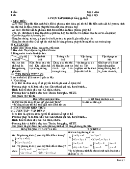 Giáo án Stem Đại số 9 học kỳ 2