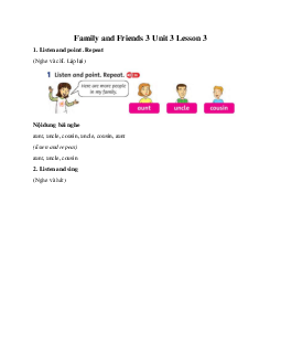 Family and Friends 3 Unit 3 Lesson 3 Let's find mom!