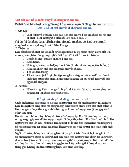 Văn mẫu lớp 6 Cánh diều bài Viết bài văn kể lại một chuyến đi đáng nhớ của em