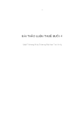 BÀI THẢO LUẬN THUẾ BUỔI 4 - PHÂN TÍCH THU NHẬP VÀ ĐỐI TƯỢNG NỘP THUẾ TNDN