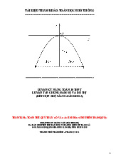 Luyện kỹ năng Toán 10 THPT luyện tập chung hàm số và đồ thị