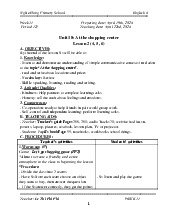 Giáo án ôn tập môn Tiếng anh lớp 4 tuần 31 - Unit 18: At the shopping center | Bộ sách Global Success | Tiểu học ( Chương trình mới)