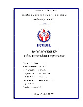 Báo cáo dự án cuối kỳ | Môn Hardware/Software Codesign - Đại học Sư phạm Kỹ thuật Thành phố Hồ Chí Minh