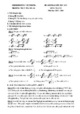 Đề cương cuối học kì 1 Toán 9 năm 2025 – 2026 trường THCS Thanh Am – Hà Nội