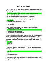 Bài tập trắc nghiệm môn Triết học có đáp án