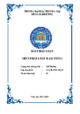 Chủ thể của quan hệ pháp luật hành chính | Bài thảo luận pháp luật đại cương