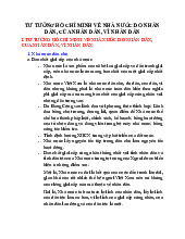 Tư tưởng Hồ Chí Minh về nhà nước do nhân dân, của nhân dân, vì nhân dân | Môn tư tưởng Hồ Chí Minh