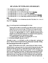 Đề cương môn Tư tưởng Hồ chí minh - trường đại học kinh tế- tài chính thành phố Hồ chí minh.