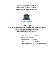 Tiểu luận Phân tích về Big Data | Môn Phương pháp đại học và Định hướng nghề nghiệp - Đại học Gia Định