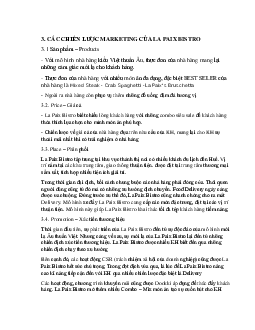 Các chiến lược Marketing của La Paix Bistro