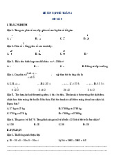 Đề ôn tập hè lớp 4 lên lớp 5 môn Toán - Đề số 5