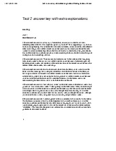 Test 2 Answer Key with Detailed Explanations: Reading Section môn English Studies| Trường Đại học Thăng Long