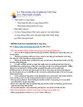 Thị trường Chương 4 - Môn Thị trường và các định chế tài chính - Đại Học Kinh Tế - Đại học Đà Nẵng