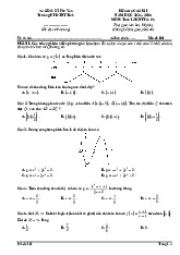 Đề cuối kì 1 Toán 12 năm 2024 – 2025 trường PT DTNT tỉnh Phú Yên
