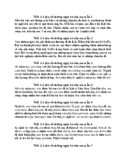 Viết 2-3 câu về những ngày hè của em | Tập làm văn lớp 2 | Kết nối tri thức