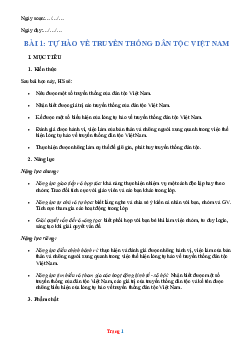 Giáo Án môn GDCD Phương Pháp Mới lớp 8 –KNTT Cả Năm