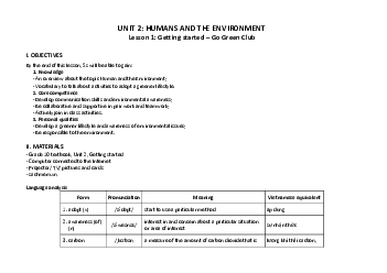 Giáo án Tiếng Anh 10 sách Kết nối tri thức với cuộc sống (Cả năm) | Unit 2