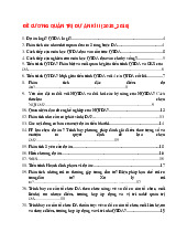 Đề cương quản trị dự án  - Môn quản trị học - Đại Học Kinh Tế - Đại học Đà Nẵng