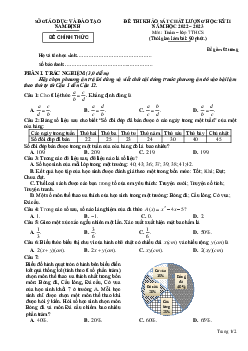 Đề thi học kỳ 2 Toán 7 năm 2022 – 2023 sở GD&ĐT Nam Định