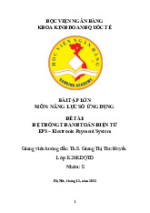 Bài tập lớn môn năng lực số ứng dụng | Học viện Hành chính Quốc gia