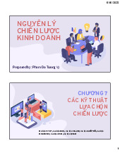 Chương 7 các kỹ thuật lựa chọn chiến lược - Bài giảng môn Kinh tế vi mô | Trường Đại học Kinh Tế Quốc Dân