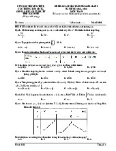 Đề khảo sát Toán 12 lần 1 năm 2025 – 2026 cụm các trường THPT – Bắc Ninh